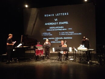 Remix in Lissabon mit Katia Guedes, Ulrich Mitzlaff, Julius Holtz, Andreas Staffel (Foto: O Culto da Ajuda Lissabon)